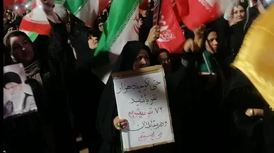 بیرجند در یکصد و بیست و سومین شب وفاداری، فریاد «لبیک یا خامنه ای» سرداد+ فیلم