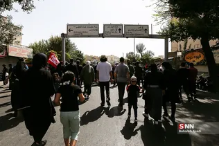 پیاده روی جاماندگان اربعین حسینی(ع) در تهران