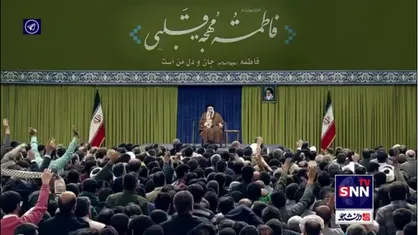 نوای معروف ذکر حسین از محمد الجنامی در دیدار امروز مداحان و مدیحه سرایان با رهبرانقلاب
