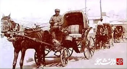 عکس قدیمی/ تردد اسب و درشکه در میدان آزادی