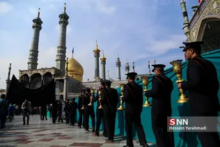 عزاداری شهادت امام رضا (ع) در حرم حضرت معصومه(س)