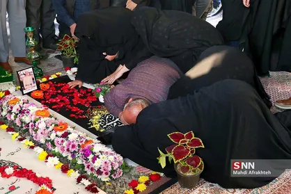 آیین وصال شهید تازه شناسایی شده دانشگاه آزاد تهران جنوب