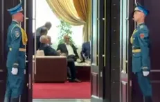 ویدیویی از حضور رئیس جمهور پزشکیان و سران کشور‌های شرکت کننده در اجلاس