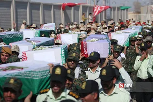 ورود پیکر مطهر ۴۴ شهید دوران دفاع مقدس