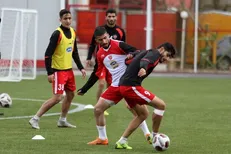 کامیابی نیا با پرسپولیس تمرین کرد