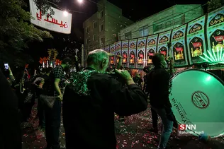 هفتمین شب عزاداری محرم در محله نظام آباد