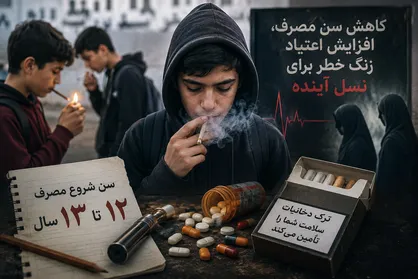 سن اعتیاد به 12 سال رسید/ افزایش 90 تا 135درصدی اعتیاد دختران در کشور