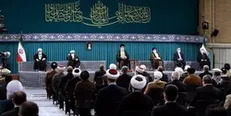 دیدار میهمانان کنفرانس وحدت اسلامى‌ و جمعی از مسئولان نظام با رهبر انقلاب