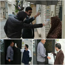 گروه جهادی منتظران ظهور پک‌های بهداشتی در مناطق محروم تهران توزیع می‌کند