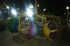 قطار شهربازی کرمان دچار سانحه شد
