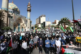 راهپیمایی مردمی در حمایت از فلسطین مظلوم 