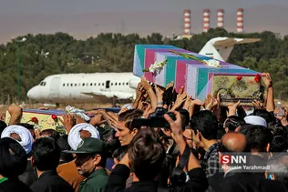 تشییع و تدفین دو شهید گمنام در دانشگاه پیام نور قم
