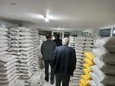 کشف ۹۵ تن برنج احتکار شده در رشت