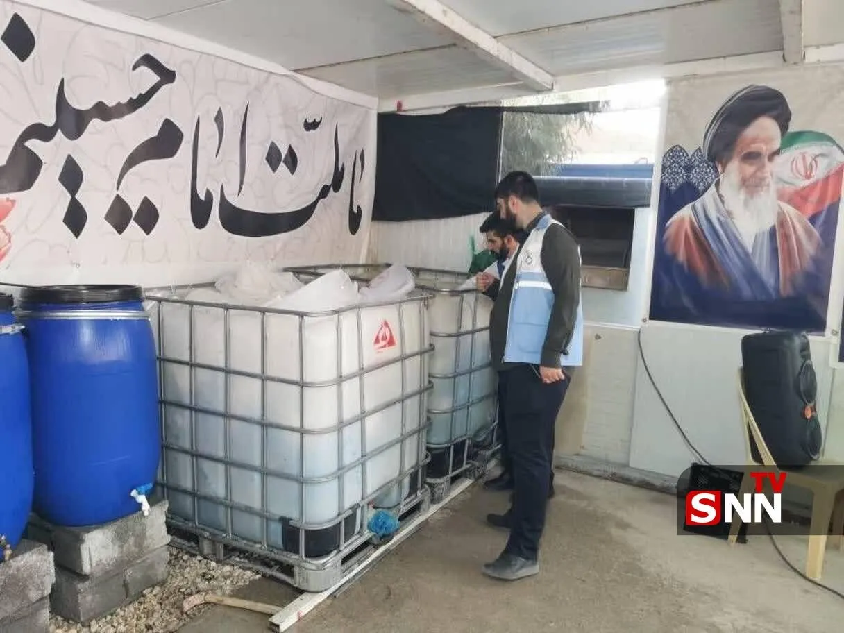 پایش شبانه‌روزی کیفیت آب شرب در مرز خسروی برای حفظ سلامت زائران