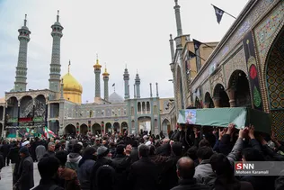 تشییع پیکر شهید مدافع حرم در قم 