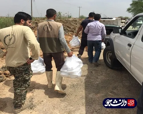 جهادگران دانشگاه‌های آزاد خوزستان به سیل زدگان سوسنگرد خدمت رسانی کردند