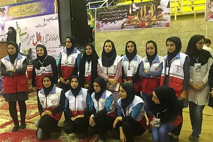 تیم دختران دانشگاه آزاد کرج مقام نخست مسابقات امداد و نجات را کسب کردند