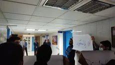 تجمع دانشجویان دانشگاه شهید چمران اهواز در اعتراض به ترک فعل مدیریت دانشگاه