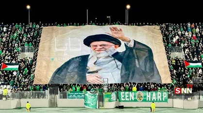 حمایت هواداران باشگاه الشرطه عراق از ایران + عکس