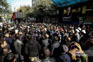 مراسم تشییع بسیجی شهید «محمد مهدی رضوان»