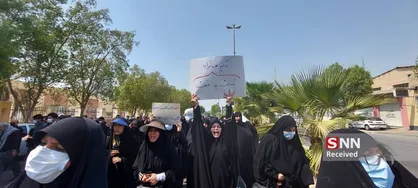راهپیمایی اعتراضی دانشجویان بوشهری در حمایت از آمران به معروف