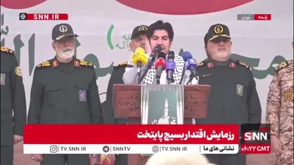 حضور سرلشکر پاکپور فرمانده سپاه پاسداران انقلاب اسلامی در رزمایش اقتدار بسیج پایتخت