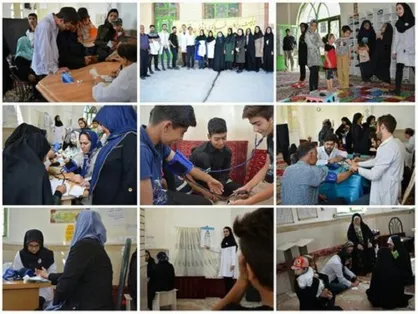 دانشجویان جهادی علوم پزشکی کرمانشاه در شهرک سجادیه خدمات پزشکی ارائه دادند
