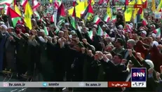 فریاد «مرگ بر اسرائیل» در میدان امام حسین طنین‌انداز شد
