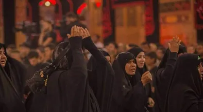 تاریخ کربلا، یک تاریخ و حادثه زنانه &ndash; مردانه است / عزاداری بانوان در روز سیزدهم محرم در حرم سیدالشهدا + فیلم