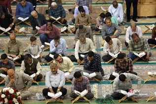آیین ترتیل‌خوانی قرآن کریم در حرم حضرت معصومه(س)