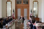 دیدار هیات موسسه مطالعاتی والدای روسیه با ظریف