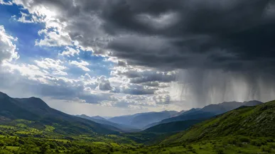 رگبار و رعدوبرق در راه اردبیل