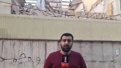 گزارش خبرنگار SNNTV از ریزش ساختمان قدیمی در خیابان جمهوری