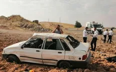 تصادف مرگبار پراید با تریلى در سبزوار