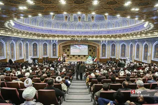 مراسم اربعین سرداران شهید حاج قاسم سلیمانی و ابومهدی المهندس در قم 