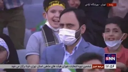 حضور بهادری جهرمی، سخنگوی دولت به همراه خانواده در اجتماع بزرگ خانوادگی &laquo;سلام فرمانده&raquo;