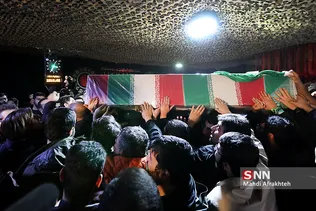 وداع با پیکر شهید محمد حسین حدادیان