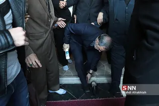 مراسم یادبود جانباختگان حادثه اتوبوس دانشگاه آزاد 
