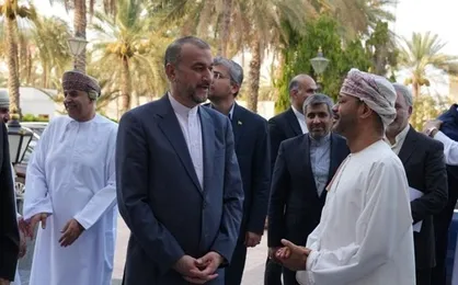 استقبال وزیر خارجه عمان از امیرعبداللهیان در مسقط