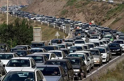 ترافیک سنگین در جاده چالوس/  تردد در محور&zwnj;های برون&zwnj;شهری کاهش یافت