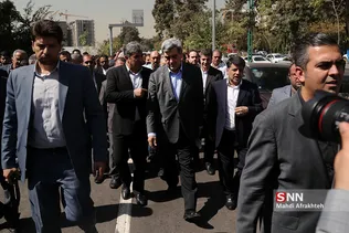 افتتاح و بهره برداری پل تقاطق غیر هم سطح بزرگراه شهید چمران 