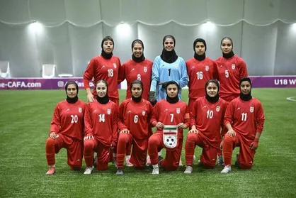 کسب مقام سومی تورنمنت کافا توسط تیم فوتبال دختران ایران