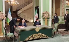 امضای بیانیه مشترک و ۱۰ سند همکاری میان ایران و ازبکستان