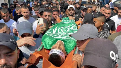 تشییع باشکوه پیکر شهدای فلسطینی در اردوگاه جنین