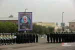 وداع با شهید مصطفی نامور در صبحگاه مشترک نیروهای مسلح قم
