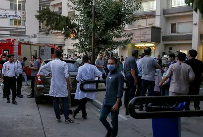 حریق در یک بیمارستان تهران