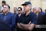 بیژن امکانیان در مراسم تشییع سید ضیا الدین دری 