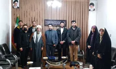 دیدار جمعی از دانشجویان بسیجی با امام جمعه نهاوند