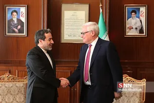 سیدعباس عراقچی، معاون سیاسی وزیر امور خارجه و سرگی ریابکوف، معاون وزیر امور خارجه روسیه