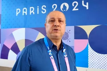 حضور سرپرست کاروان ایران در سالن کشتی